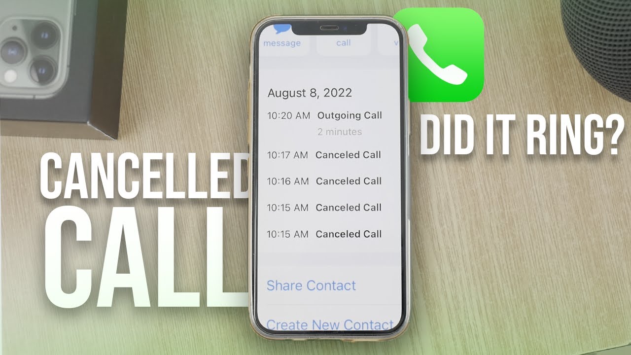 What Does Cancelled Call Mean